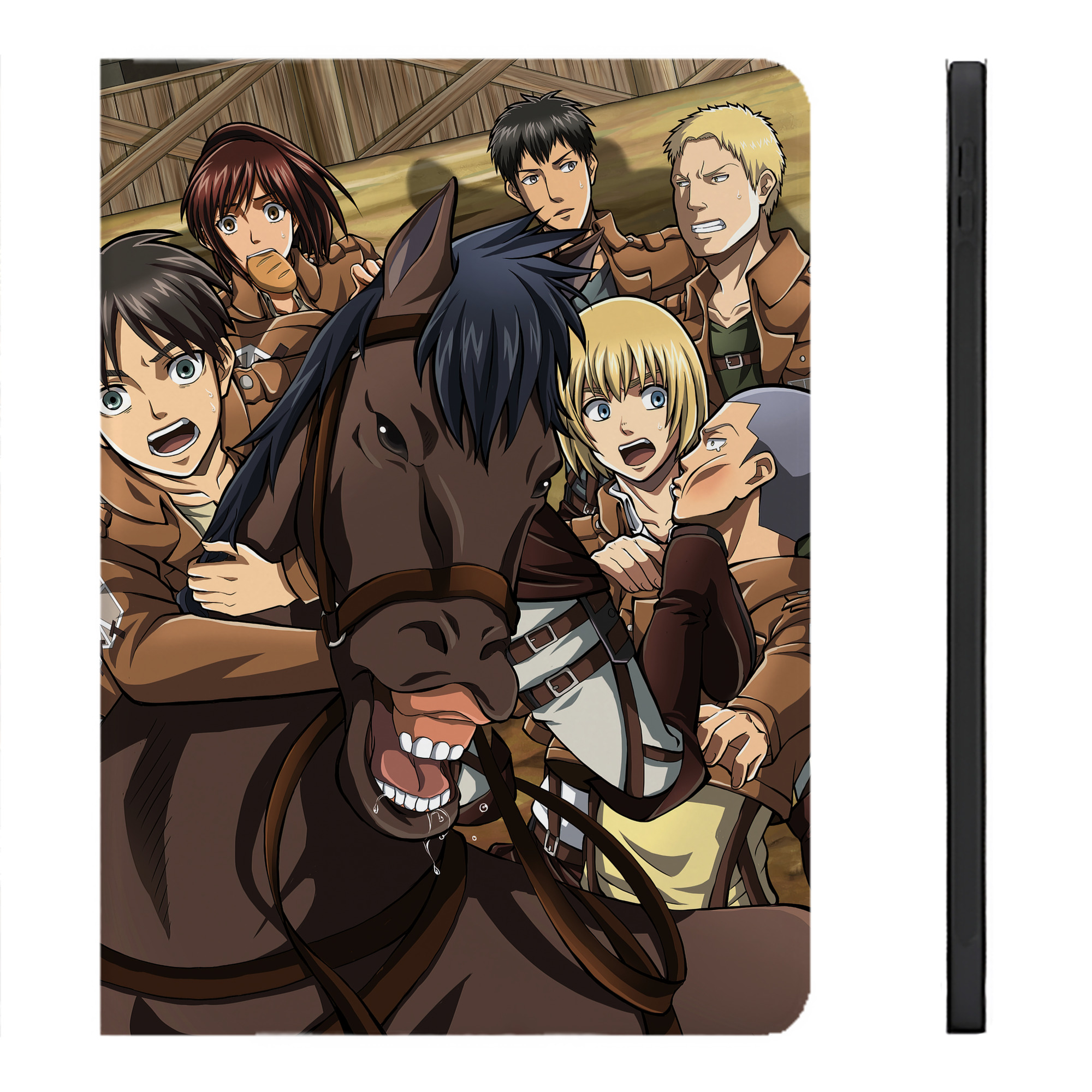 （画像用） 進撃の巨人 Attack on Titan IPadケース ペンホルダー付き ブックスタイルデザイン